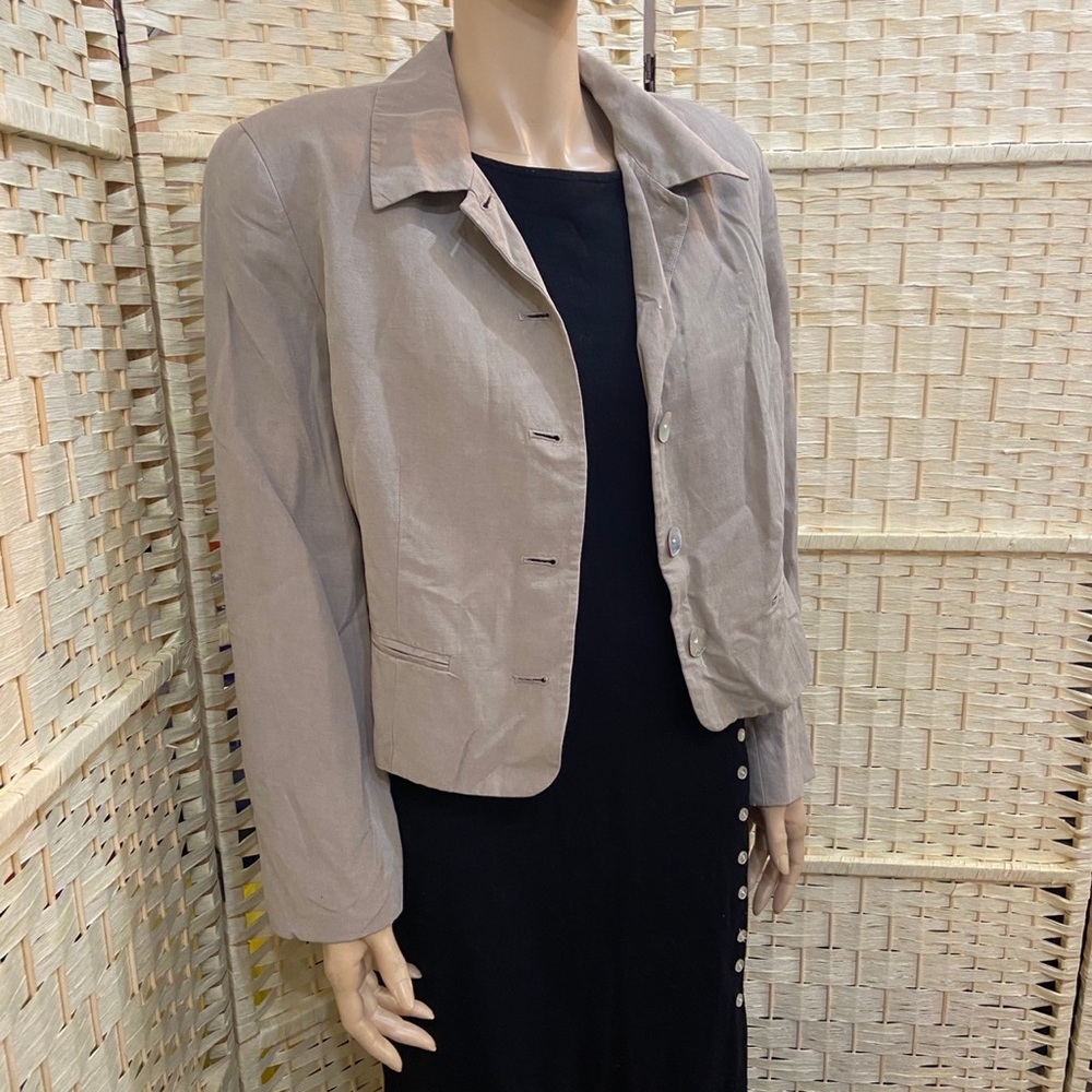 Express  Tailleur Beige Blazer  Size 7-8